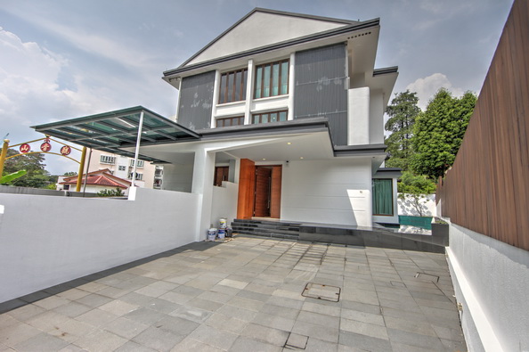 For rent or Sale on Dunearn Road - Brand new 3-Storey Semi-Detached House with in-ground Pool.